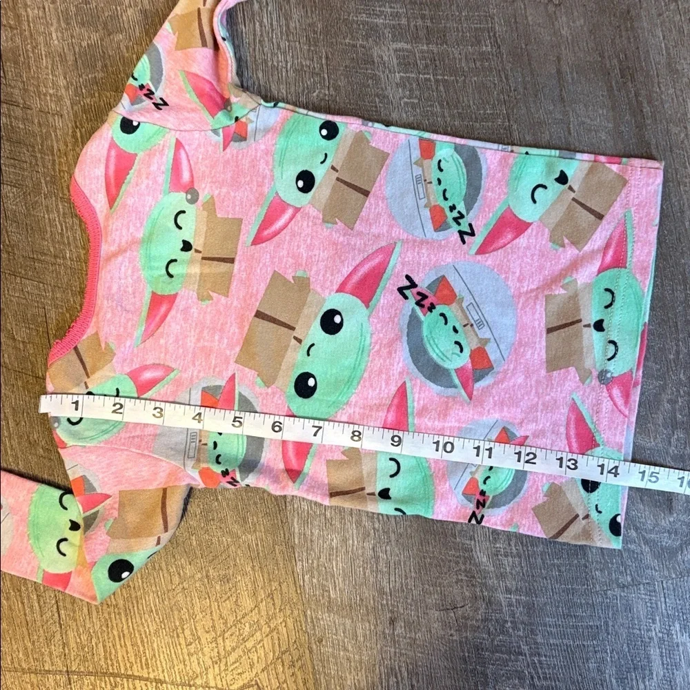 Star Wars Pink Baby Grogu Long Sleeve Pajama Set size 4T